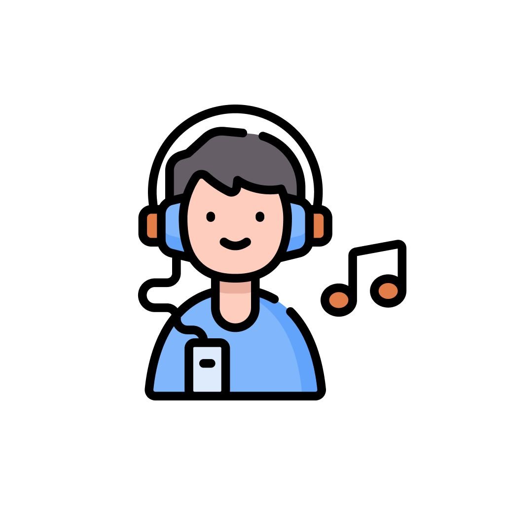 Listening to music