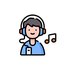 Listening to music